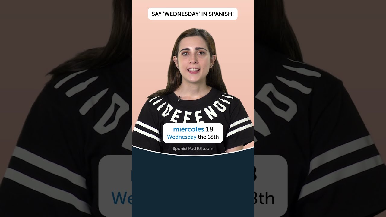 Wednesday in Spanish 🇲🇽 #shorts #Spanish 
